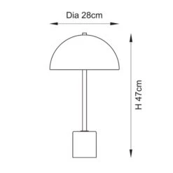 Vogue Barko Art Deco Table Lamp -Online Home Furnishings 30990100 alt07